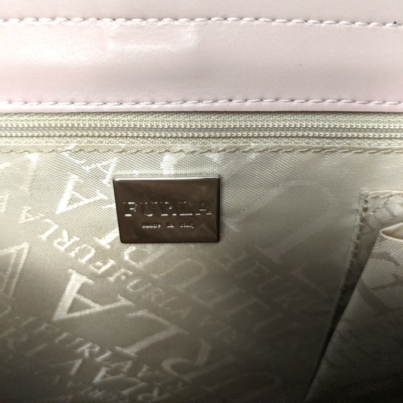 Furla Vintage Top Handle Purse Mauve Light Pink - Picture 11 of 14